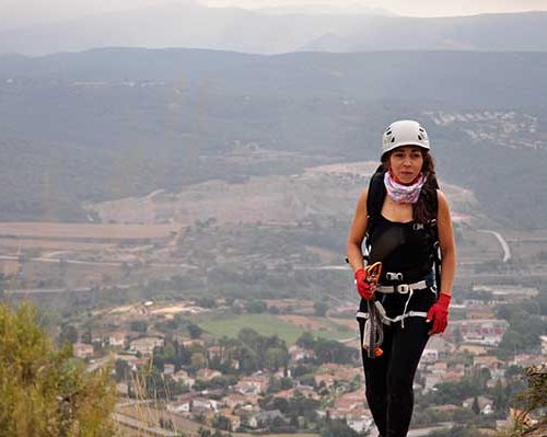via ferrata baumes corcades walking