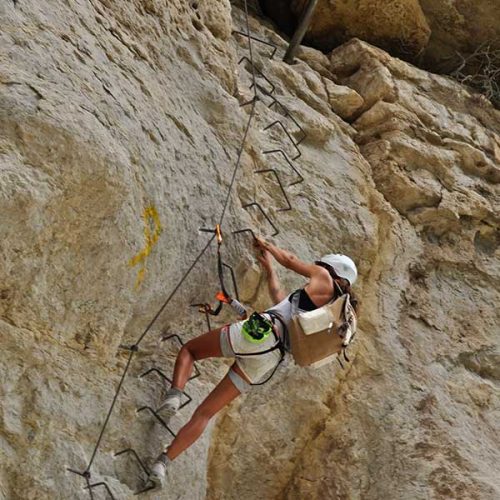 via ferrata baumes corcades tough section